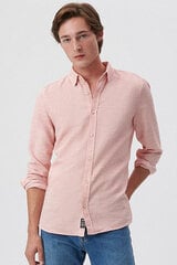 Рубашка Mavi 02057970442-S, розовая цена и информация | Мужские рубашки | 220.lv