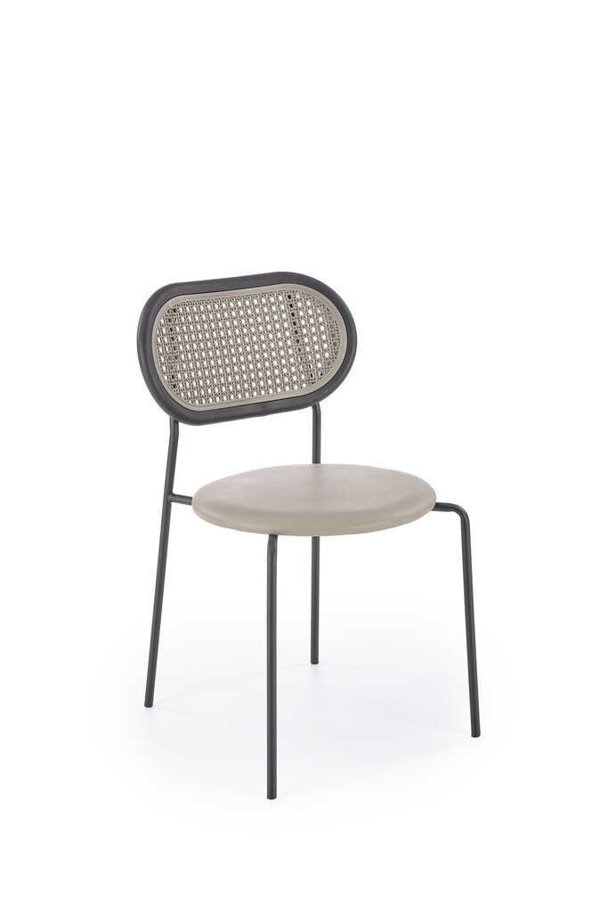 4-u krēslu komplekts K524, pelēks/melns cena un informācija | Virtuves un ēdamistabas krēsli | 220.lv