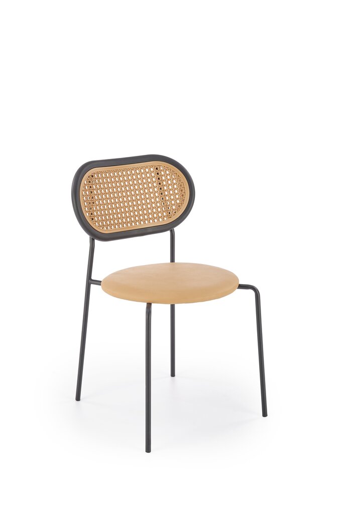 4-u krēslu komplekts K524, brūns/melns cena un informācija | Virtuves un ēdamistabas krēsli | 220.lv