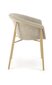 2-u krēslu komplekts K489, smilškrāsas/zeltains cena un informācija | Virtuves un ēdamistabas krēsli | 220.lv