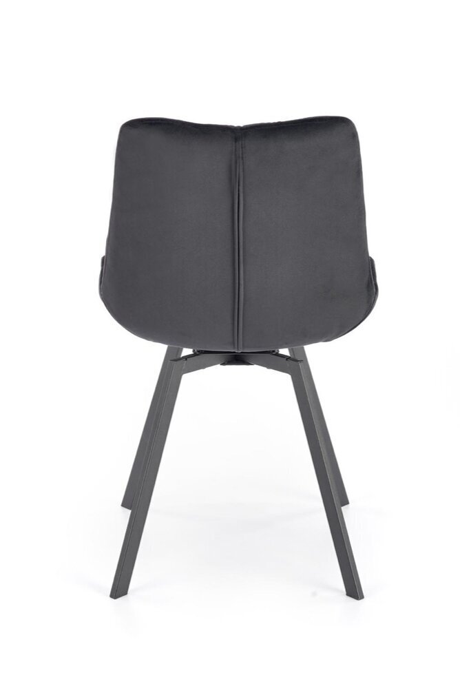 2-u krēslu komplekts K519, melns цена и информация | Virtuves un ēdamistabas krēsli | 220.lv