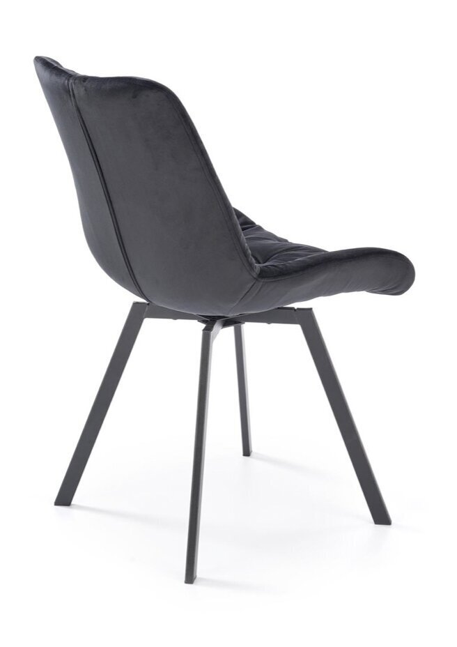 2-u krēslu komplekts K519, melns cena un informācija | Virtuves un ēdamistabas krēsli | 220.lv