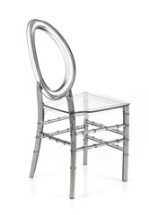 4-u krēslu komplekts K513, sudrabains/caurspīdīgs cena un informācija | Virtuves un ēdamistabas krēsli | 220.lv