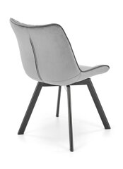 2-u krēslu komplekts K520, pelēks/melns цена и информация | Стулья для кухни и столовой | 220.lv