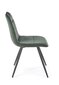 4-u krēslu komplekts K521, zaļš/melns cena un informācija | Virtuves un ēdamistabas krēsli | 220.lv