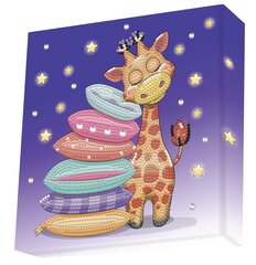 Dimanta mozaīka Giraffe pillow, 22X22 cm cena un informācija | Dimantu mozaīkas | 220.lv