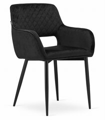 Krēsls Leobert Amalfi, melns cena un informācija | Virtuves un ēdamistabas krēsli | 220.lv