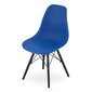 Krēsls Osaka, zils/melns cena un informācija | Virtuves un ēdamistabas krēsli | 220.lv