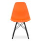 Krēsls Osaka, oranžs/melns cena un informācija | Virtuves un ēdamistabas krēsli | 220.lv