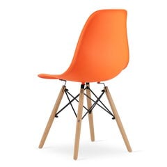 Krēsls Osaka, oranžs/brūns cena un informācija | Virtuves un ēdamistabas krēsli | 220.lv