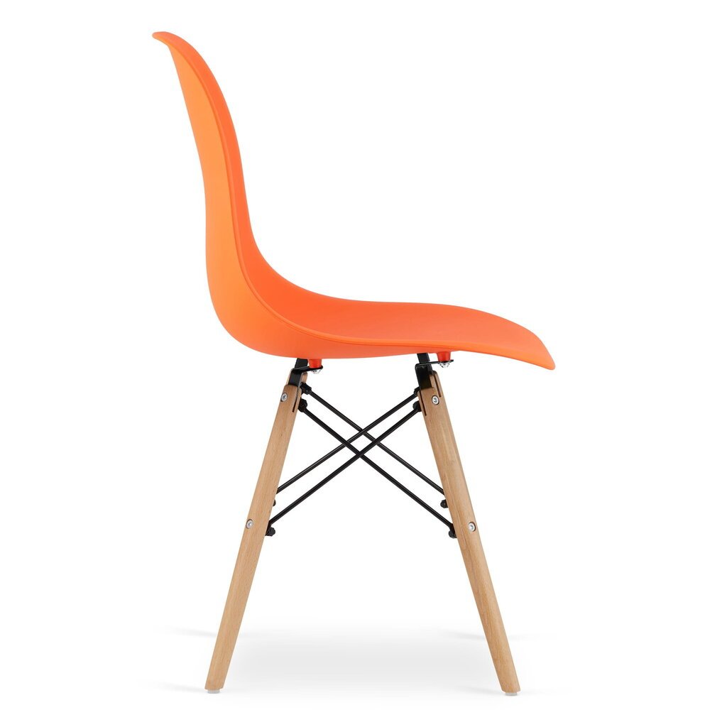 Krēsls Osaka, oranžs/brūns cena un informācija | Virtuves un ēdamistabas krēsli | 220.lv