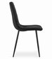 Krēsls Turin, melns cena un informācija | Virtuves un ēdamistabas krēsli | 220.lv