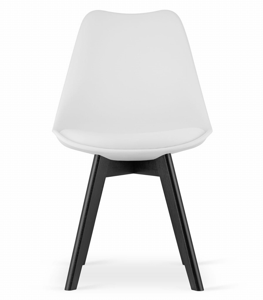 Krēsls Mark, balts/melns cena un informācija | Virtuves un ēdamistabas krēsli | 220.lv
