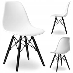 Ēdamistabas krēsls eHockers, 46x53x82 cm, balts cena un informācija | Virtuves un ēdamistabas krēsli | 220.lv