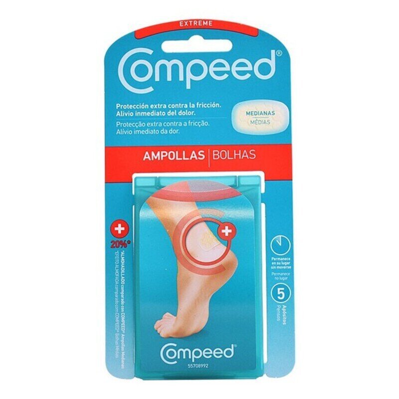 Apavu Ieliktnīši Pēdām Extreme Compeed (5 uds) cena un informācija | Pirmā palīdzība | 220.lv