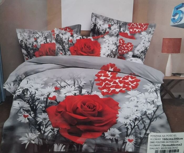 5D gultas veļas komplekts Rui Bang, 180x200 cm, 3 daļas cena un informācija | Gultas veļas komplekti | 220.lv