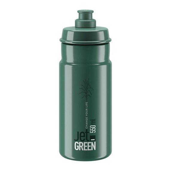 Ūdens pudele Elite Jet Green tumši balts logotips, 550 ml cena un informācija | Ūdens pudeles | 220.lv