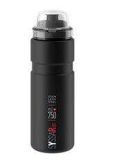 Ūdens pudeleElite Syssa Race Black Mat, 750 ml cena un informācija | Ūdens pudeles | 220.lv