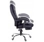 Biroja krēsls Giosedio FBR004R, melns, ar kāju balstu cena un informācija | Biroja krēsli | 220.lv