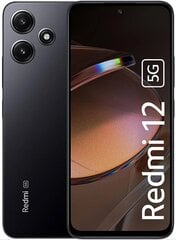 Xiaomi Redmi 12 5G 4/128GB MZB0EGPEU Midnight Black cena un informācija | Mobilie telefoni | 220.lv