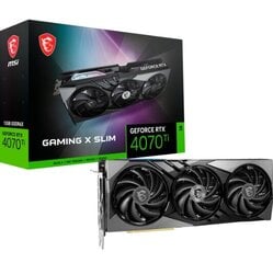 MSI GeForce RTX 4070 Ti Gaming X Slim 12G (V513-250R) цена и информация | Видеокарты (GPU) | 220.lv