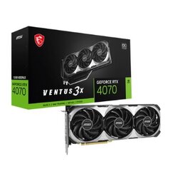 MSI GeForce RTX 4070 Ventus 3X E 12G OC цена и информация | Видеокарты (GPU) | 220.lv