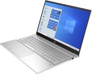 HP Pavilion 15 4S8V5EA AMD Ryzen 7 5700U, RAM 16 GB, 512 GB SSD, AMD Radeon Graphics, Windows 11 Home, Silver цена и информация | Ноутбуки | 220.lv