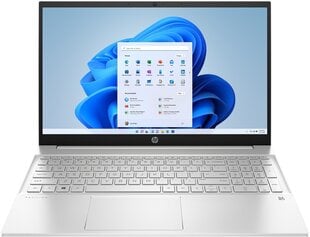 HP Pavilion 15 4S8V5EA AMD Ryzen 7 5700U, RAM 16 GB, 512 GB SSD, AMD Radeon Graphics, Windows 11 Home, Silver цена и информация | Ноутбуки | 220.lv