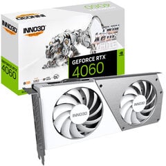 Inno3D GeForce RTX 4060 Twin X2 OC White (N40602-08D6X-173051W) цена и информация | Видеокарты (GPU) | 220.lv