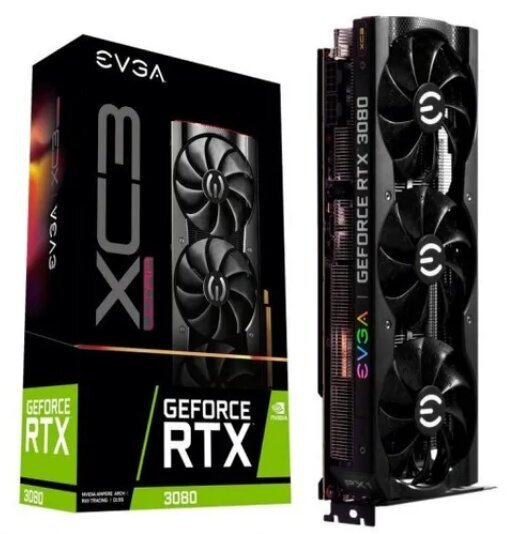 EVGA GeForce RTX 3080 XC3 Ultra Gaming (10G-P5-3885-KR) cena un informācija | Videokartes (GPU) | 220.lv