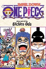 One Piece (Omnibus Edition), Vol. 19: Includes vols. 55, 56 & 57, Volume 55, 56 & 57 cena un informācija | Fantāzija, fantastikas grāmatas | 220.lv