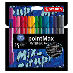 Pildspalvu komplekts STABILO pointMax by Snooze one |15 krāsas цена и информация | Письменные принадлежности | 220.lv