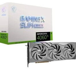 MSI GeForce RTX 4060 Ti Gaming X Slim White 16G цена и информация | Видеокарты (GPU) | 220.lv