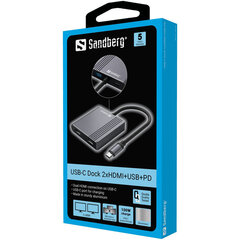 Sandberg 136-44 цена и информация | Адаптеры и USB разветвители | 220.lv
