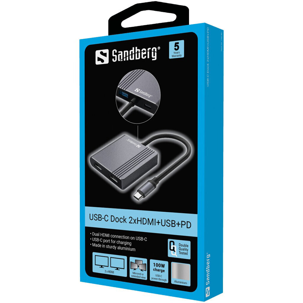 Sandberg 136-44 цена и информация | Adapteri un USB centrmezgli | 220.lv