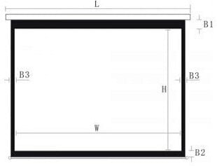 Leinwand Tripod 90" 16:9 цена и информация | Экраны для проекторов | 220.lv