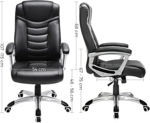 Biroja krēsls Songmics OBG21B, melns цена и информация | Офисные кресла | 220.lv