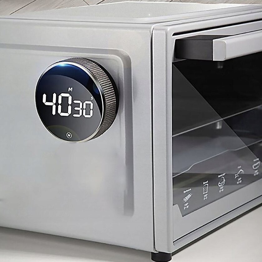 Virtuālā virtuves taimeris un elektroniskais pulkstenis ar magnētu cena un informācija | Virtuves piederumi | 220.lv