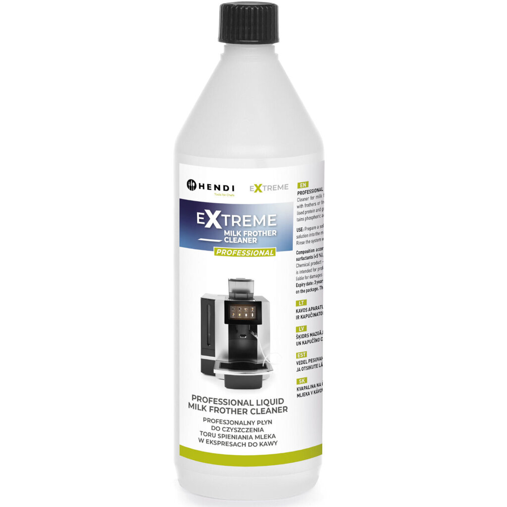 Šķidrums piena putošanas sistēmas tīrīšanai 1L kafijas automātos - Hendi 231296 10026751 цена и информация | Tīrīšanas līdzekļi | 220.lv