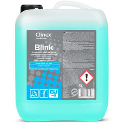 Universāls šķidrums virsmu mazgāšanai bez svītrām, spīdums, citrona aromāts CLINEX Blink 5L 10113611 cena un informācija | Tīrīšanas līdzekļi | 220.lv