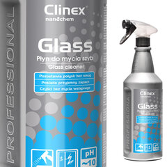 CLINEX Glass 1L profesionāls stikla tīrīšanas līdzeklis bez svītrām un svītrām цена и информация | Чистящие средства | 220.lv