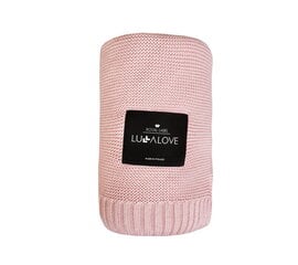 Bambusa sega Powder pink weave classic 80x100 cm Lullalove cena un informācija | Segas | 220.lv