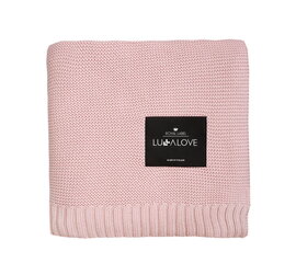 Bambusa sega Powder pink weave classic 80x100 cm Lullalove цена и информация | Одеяла | 220.lv