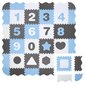 Paklājiņš-puzle Humbi, zils/pelēks cena un informācija | Attīstošie paklājiņi | 220.lv