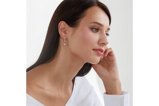 Серебряные серьги Diamond Pearl цена и информация | Серьги | 220.lv