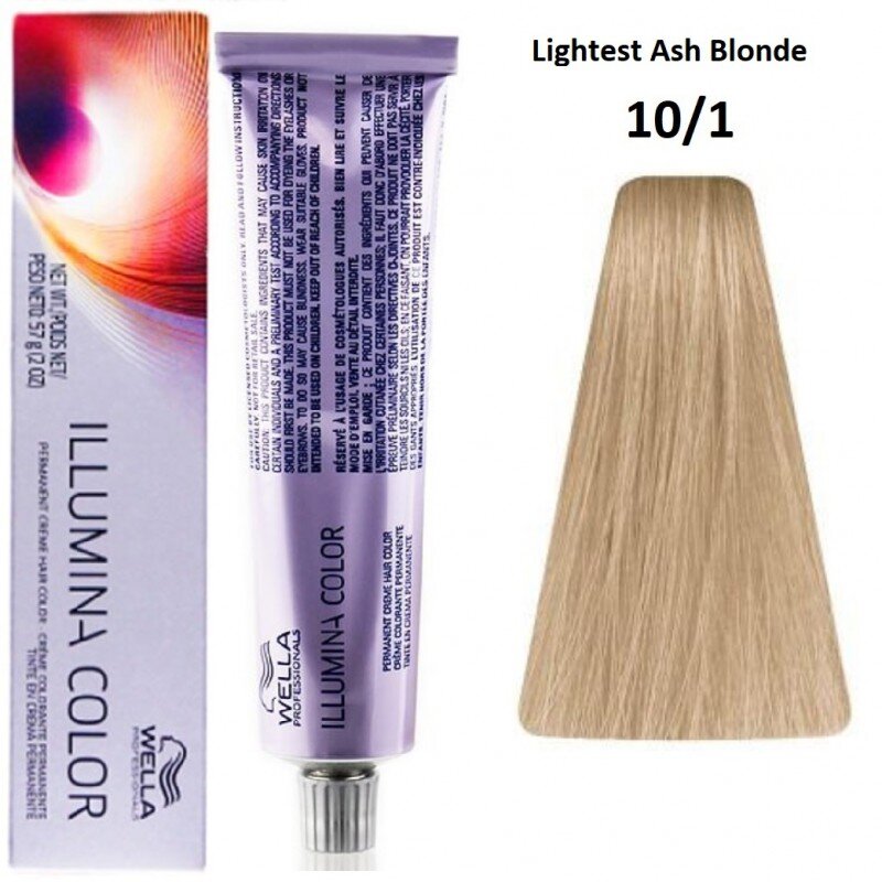 Noturīga krāsa Illumina Color Wella Nº 10/1, 60 ml cena un informācija | Matu krāsas | 220.lv