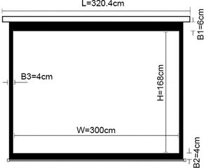 Leinwand 135" 16:9 цена и информация | Экраны для проекторов | 220.lv