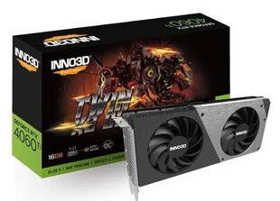Inno3D GeForce RTX 4060 Ti Twin X2 OC (N406T2-16D6X-178055N) cena un informācija | Videokartes (GPU) | 220.lv
