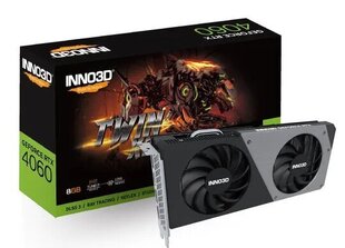 Inno3D GeForce RTX 4060 Twin X2 (N40602-08D6-173051N) цена и информация | Видеокарты (GPU) | 220.lv