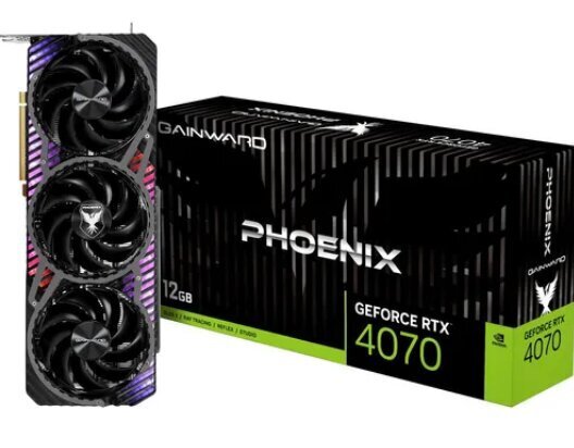 Gainward GeForce RTX 4070 Phoenix (NED4070019K9-1043X) cena un informācija | Videokartes (GPU) | 220.lv